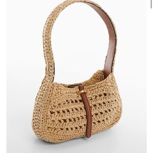 🚫 SOLD Mango   Women's Natural Fiber Shoulder Bag 🚫SOLD
